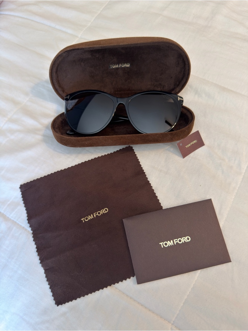 Tom Ford Women’s Cat Eye Sunglasses with Dark Lenses